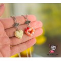 Кулон для друзей "Best Buds. Шоколадные сердца". Цена за набор